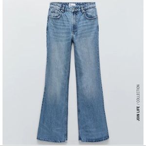 Zara FULL LENGTH FLARE JEANS